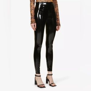 SPANX Faux Leather High Waist Leggings Size M